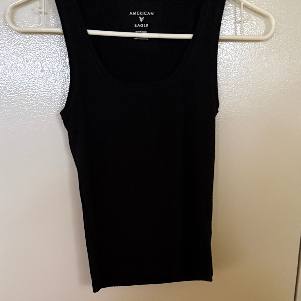American Eagle Outfitters Black Scoop Neck Tank